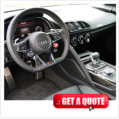 Audi R8 rent Italy interior